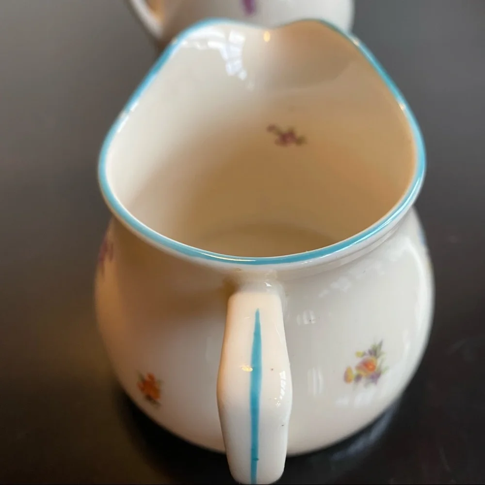 Pickard China Edgerton LORRAINE Sugar & Creamer‎ Set USA Flawless VTG Condition